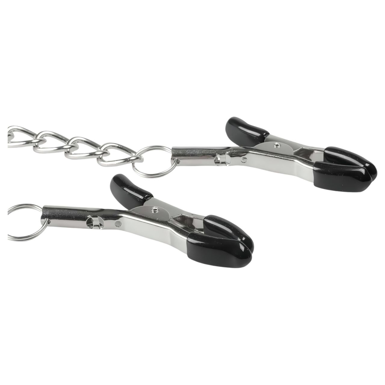 EasyToys - láncos mellbimbó csipesz, BDSM kiegészítő (2 db)