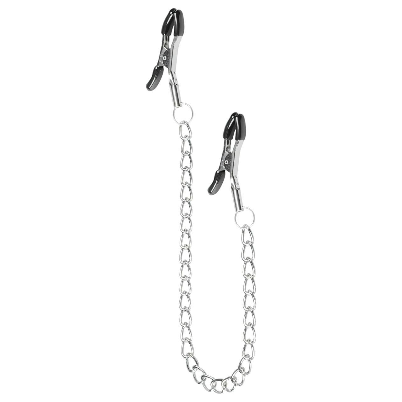 EasyToys - láncos mellbimbó csipesz, BDSM kiegészítő (2 db)