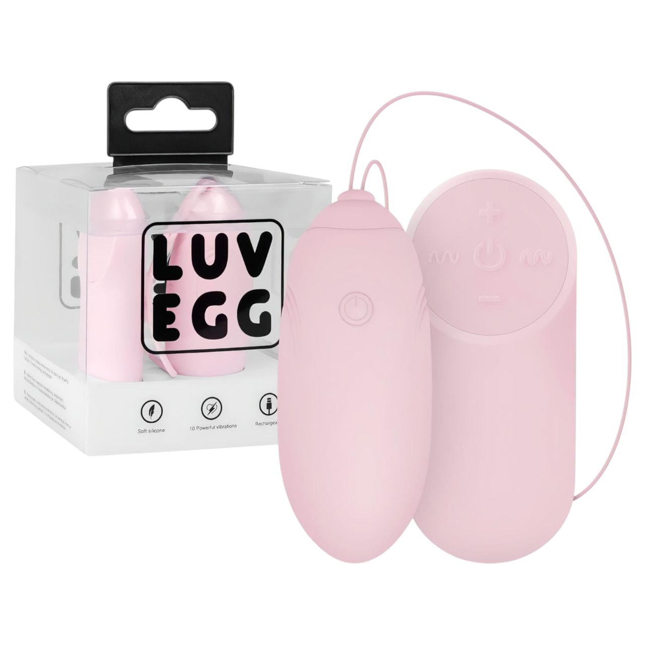 LUV EGG - hordható akkus, rádiós vibrotojás (pink)