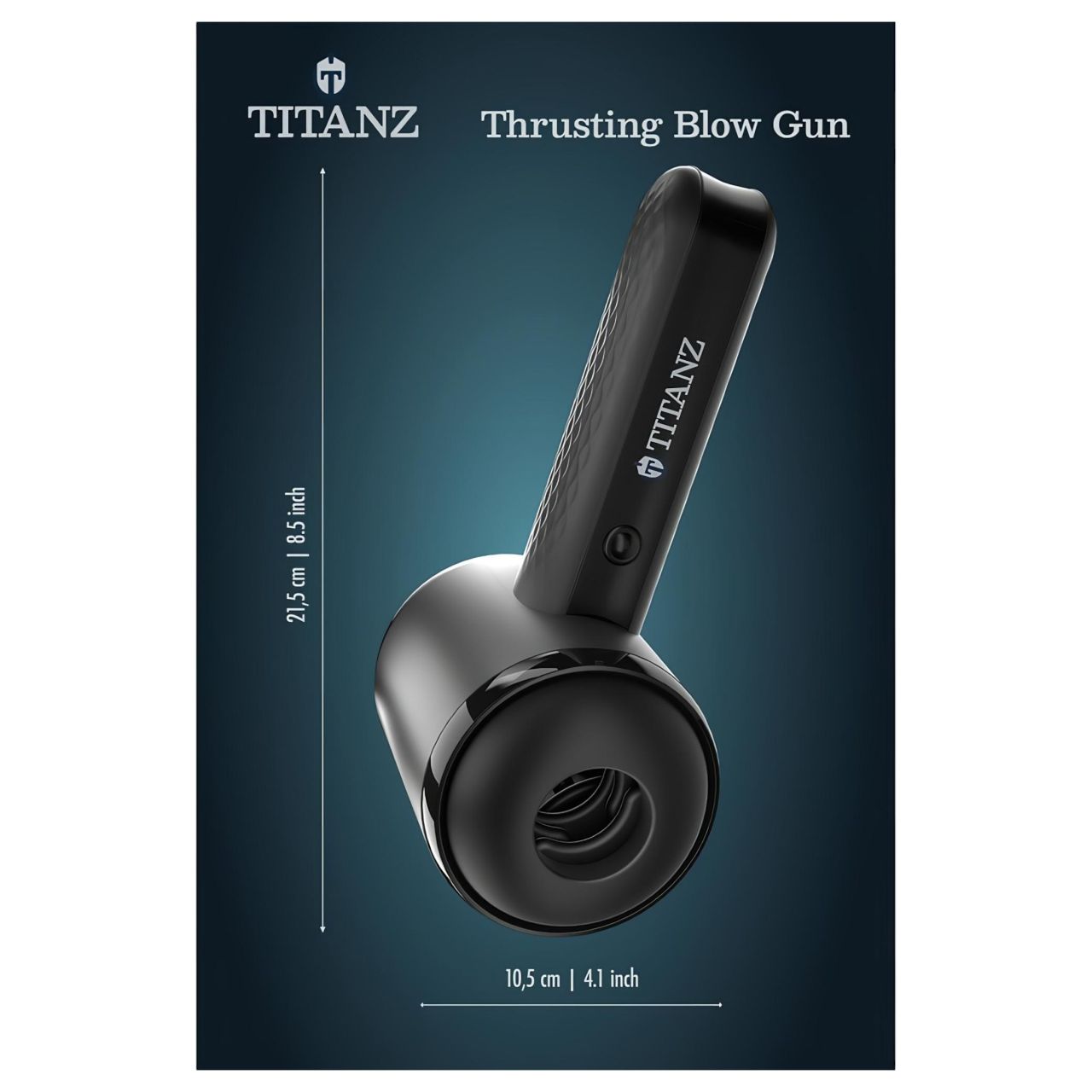 Titanz Thrusting Blow Gun - automata maszturbátor férfiaknak (fekete) Titanz Thrusting Blow Gun - automata maszturbátor férfiaknak (fekete)