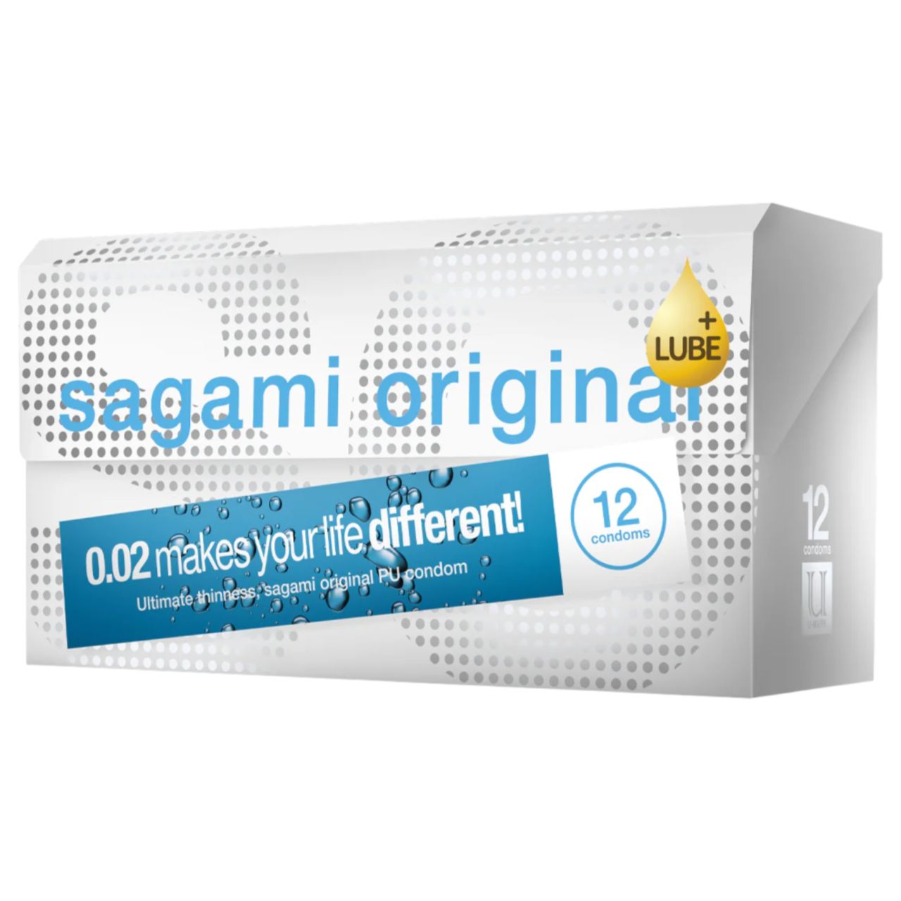 Sagami Original 0.02 - extra síkosított ultravékony óvszer (55 mm, 12 db)