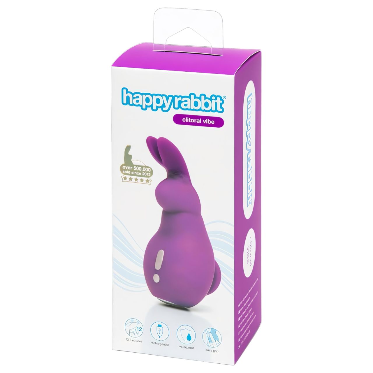 Happyrabbit Clitoral - akkus, nyuszis csiklóizgató vibrátor (lila)
