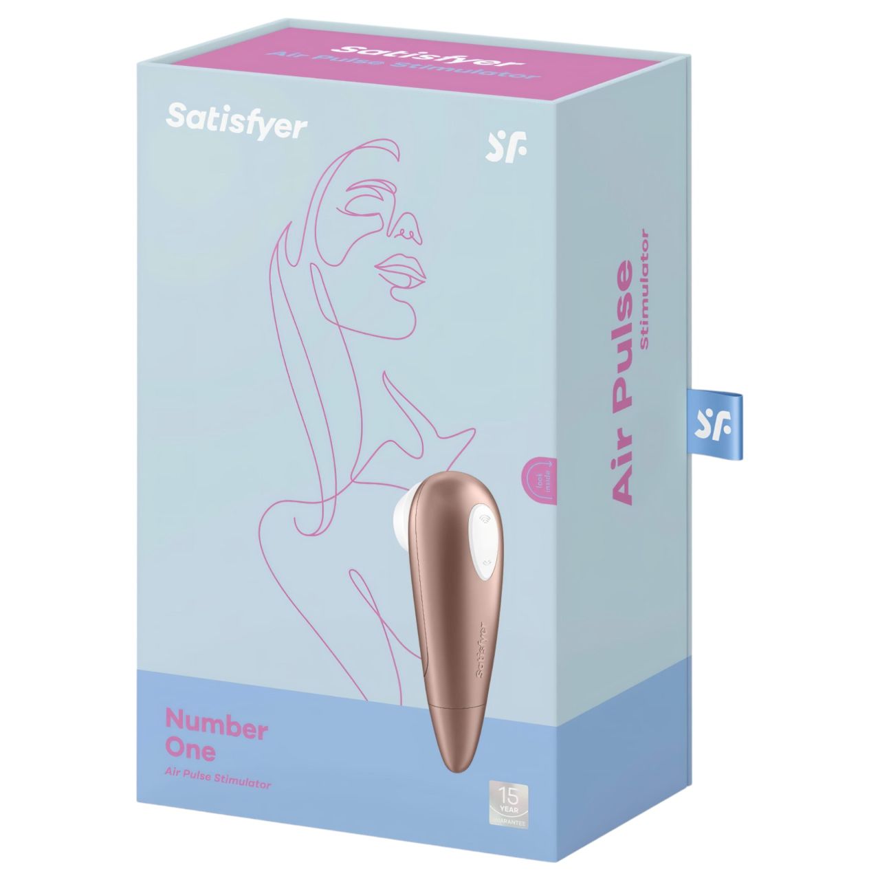 / Satisfyer 1 Number One - léghullámos csiklóizgató (barna)