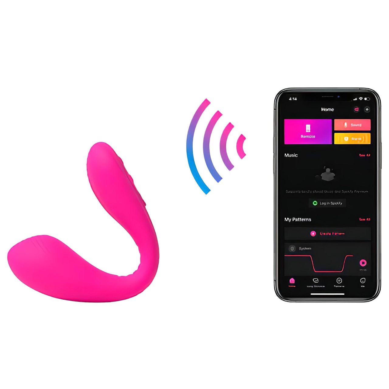 Lovense Dolce - app-vezérelt párvibrátor (pink)