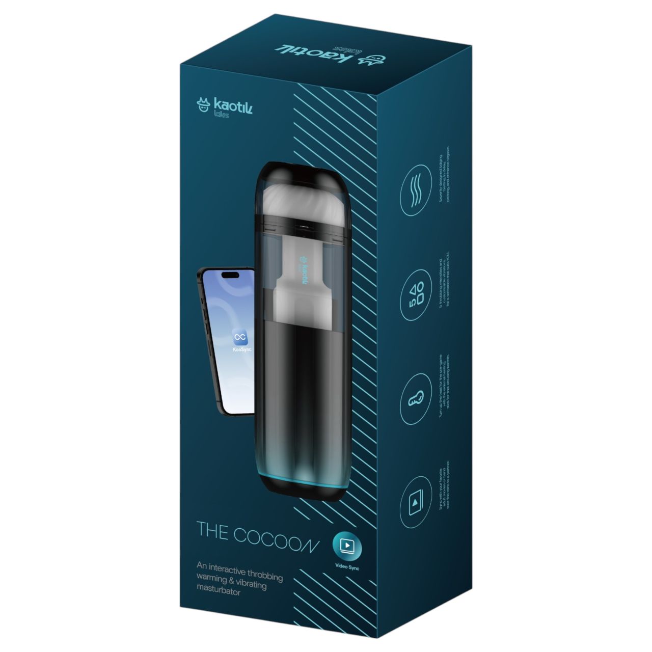 Kaotik Labs Cocoon - melegítős vibráló interaktív maszturbátor (átlátszó) Kaotik Labs Cocoon - melegítős vibráló interaktív maszturbátor (átlátszó)