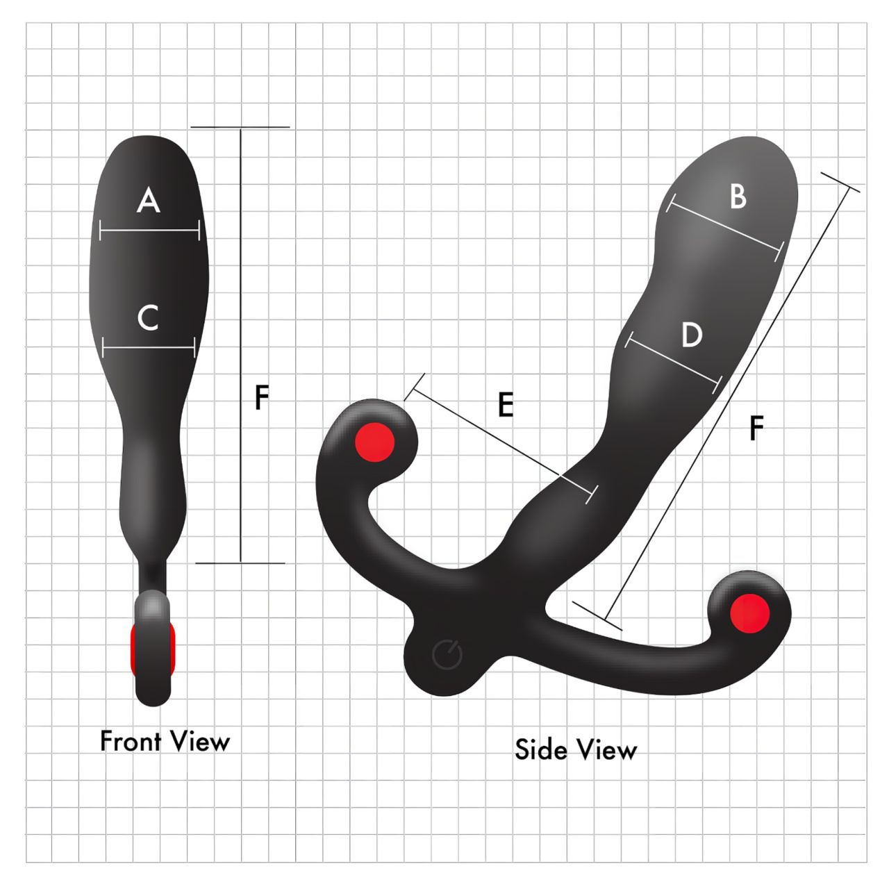 Aneros Helix Syn V - akkus prosztata vibrátor (fekete) - 12,7 cm
