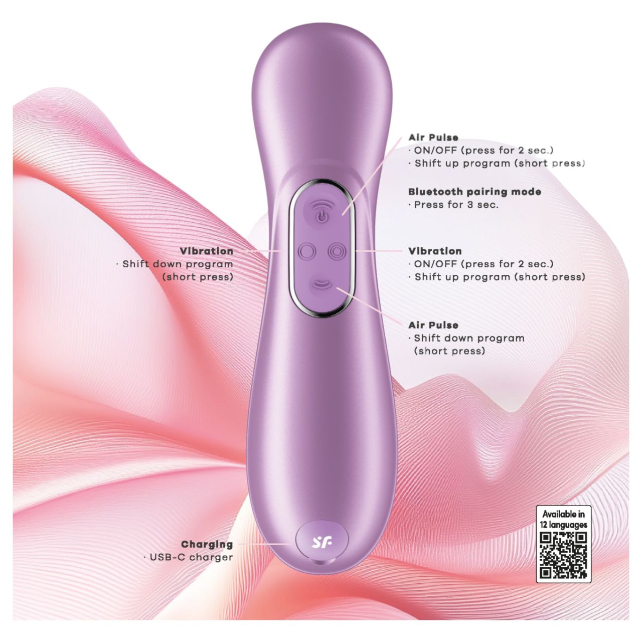 Satisfyer Pro 2 Gen4 - App-vezérelt léghullámos csiklóizgató (lila) Satisfyer Pro 2 Gen4 - App-vezérelt léghullámos csiklóizgató (lila)