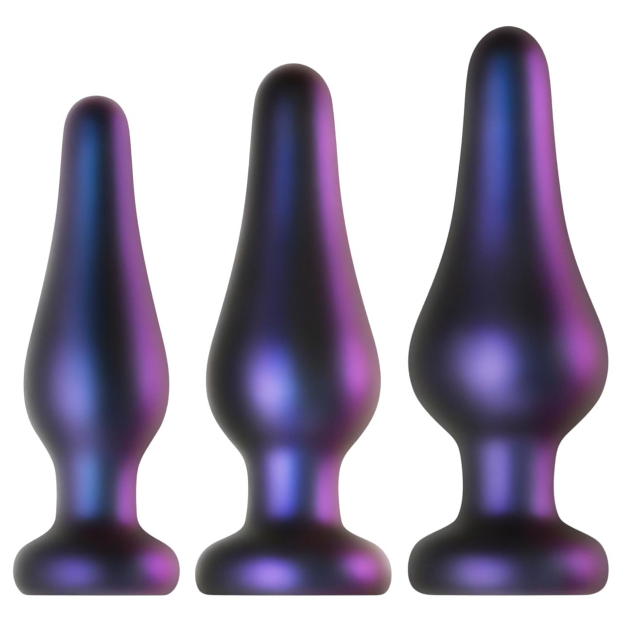 Hueman Comets - szilikon anál plug szett (3 részes, lila)