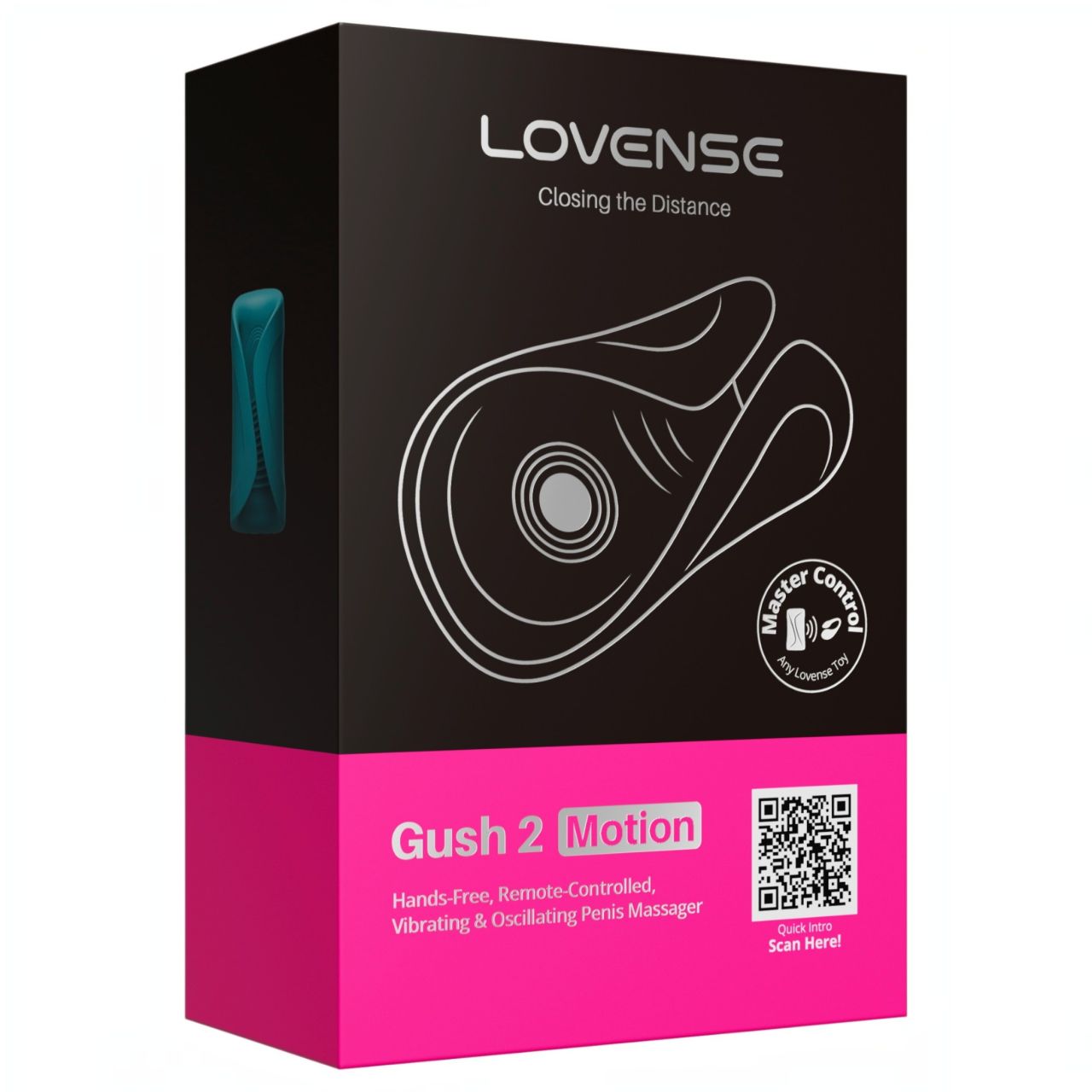 Lovense Gush 2 - app-vezérelt makk vibrátor (türkiz) Lovense Gush 2 - app-vezérelt makk vibrátor (türkiz)