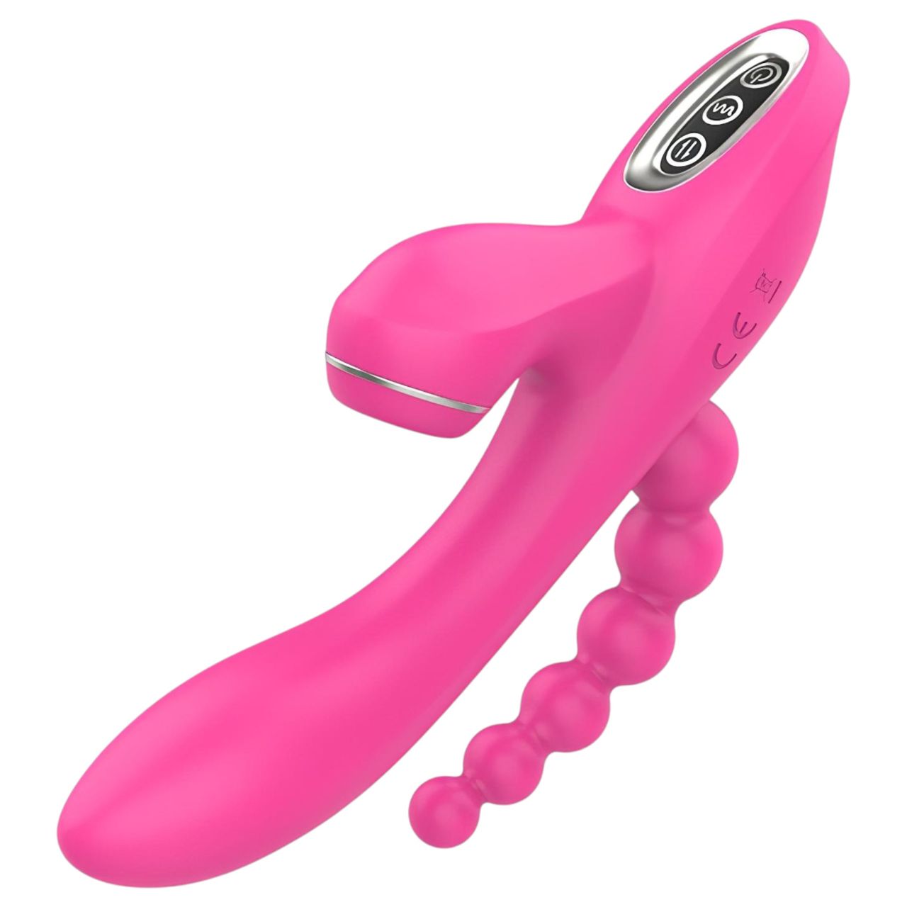 Erospace Sweet Play - G-pont vibrátor anál szondával és szívással (rózsaszín) Erospace Sweet Play - G-pont vibrátor anál szondával és szívással (rózsaszín)