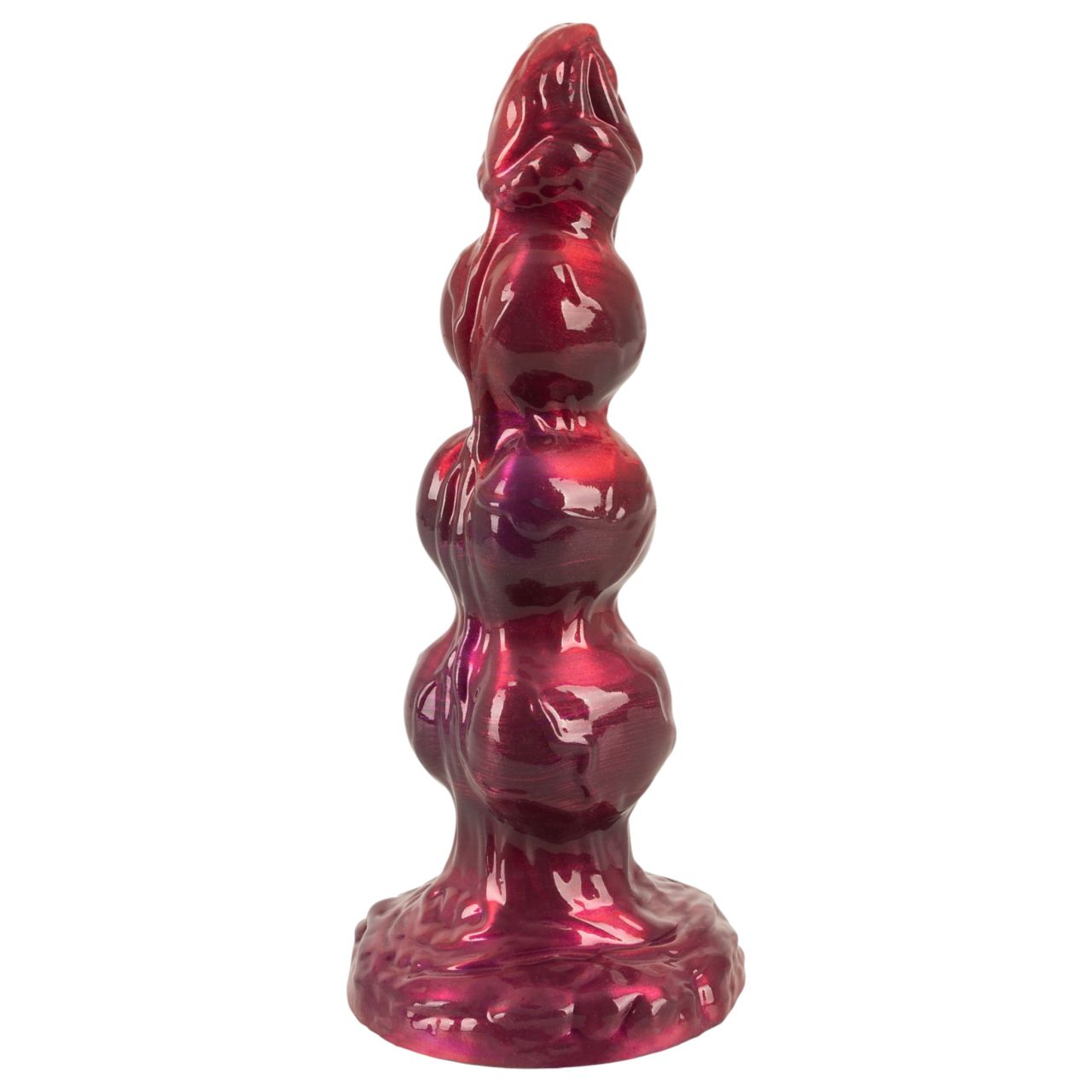 Beasty Cocks - bordó Werewolf Willie dildó tapadókoronggal (21 cm)