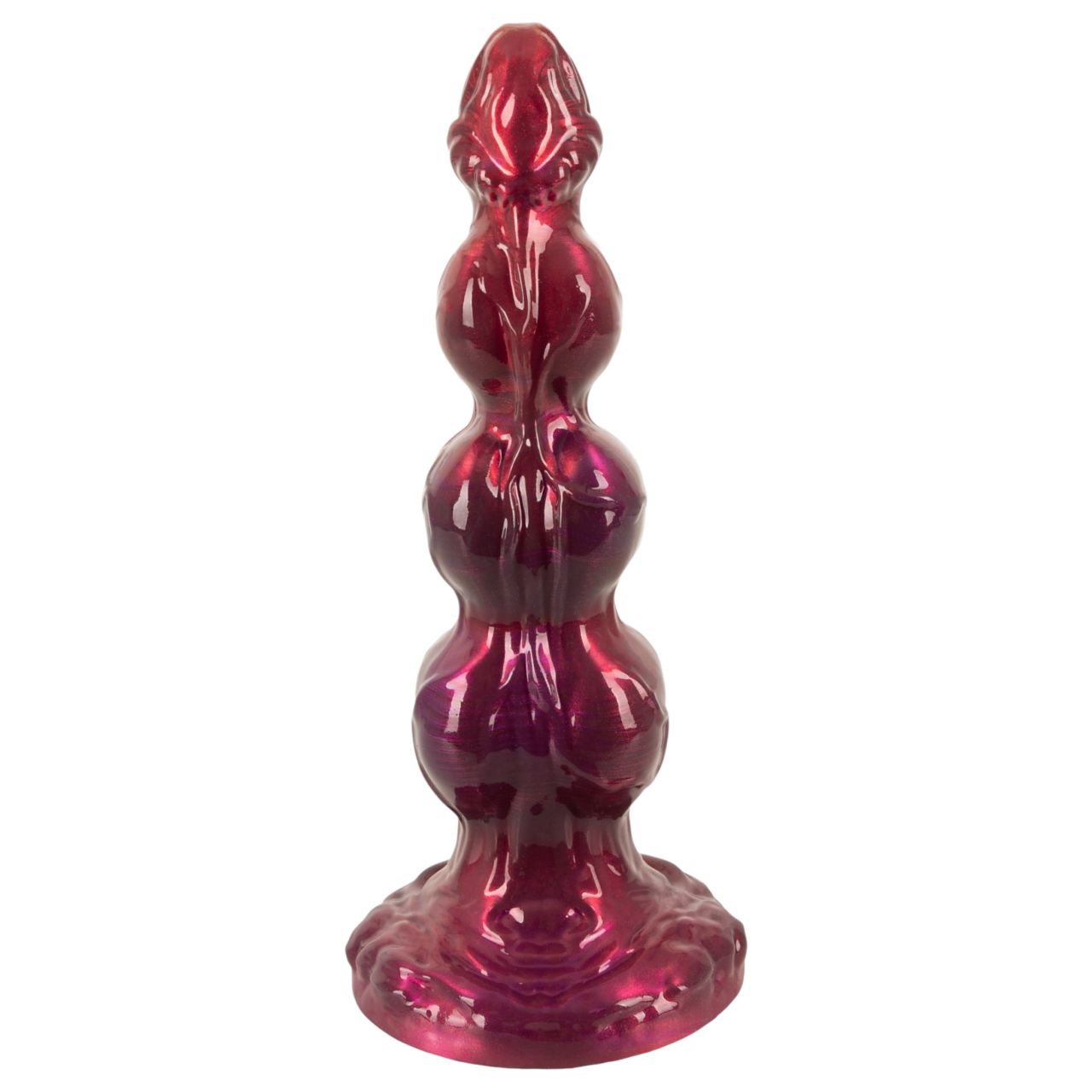 Beasty Cocks - bordó Werewolf Willie dildó tapadókoronggal (21 cm)
