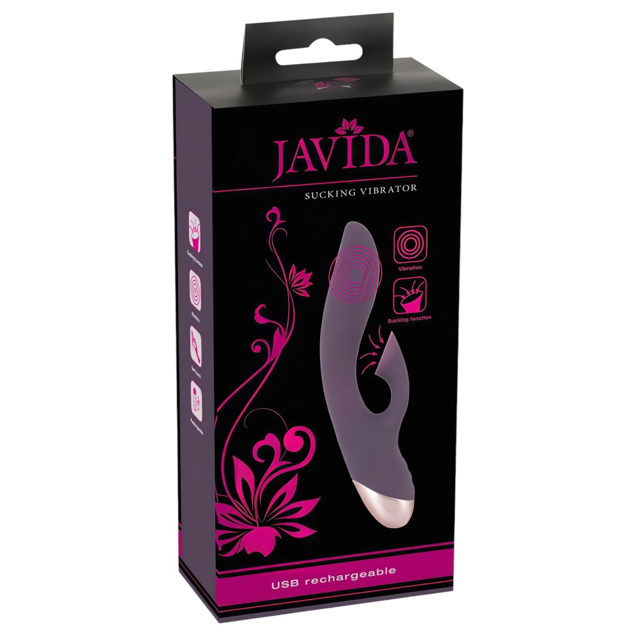 Javida - vízálló, vibrátor csiklószívóval (lila) Javida - vízálló, vibrátor csiklószívóval (lila)