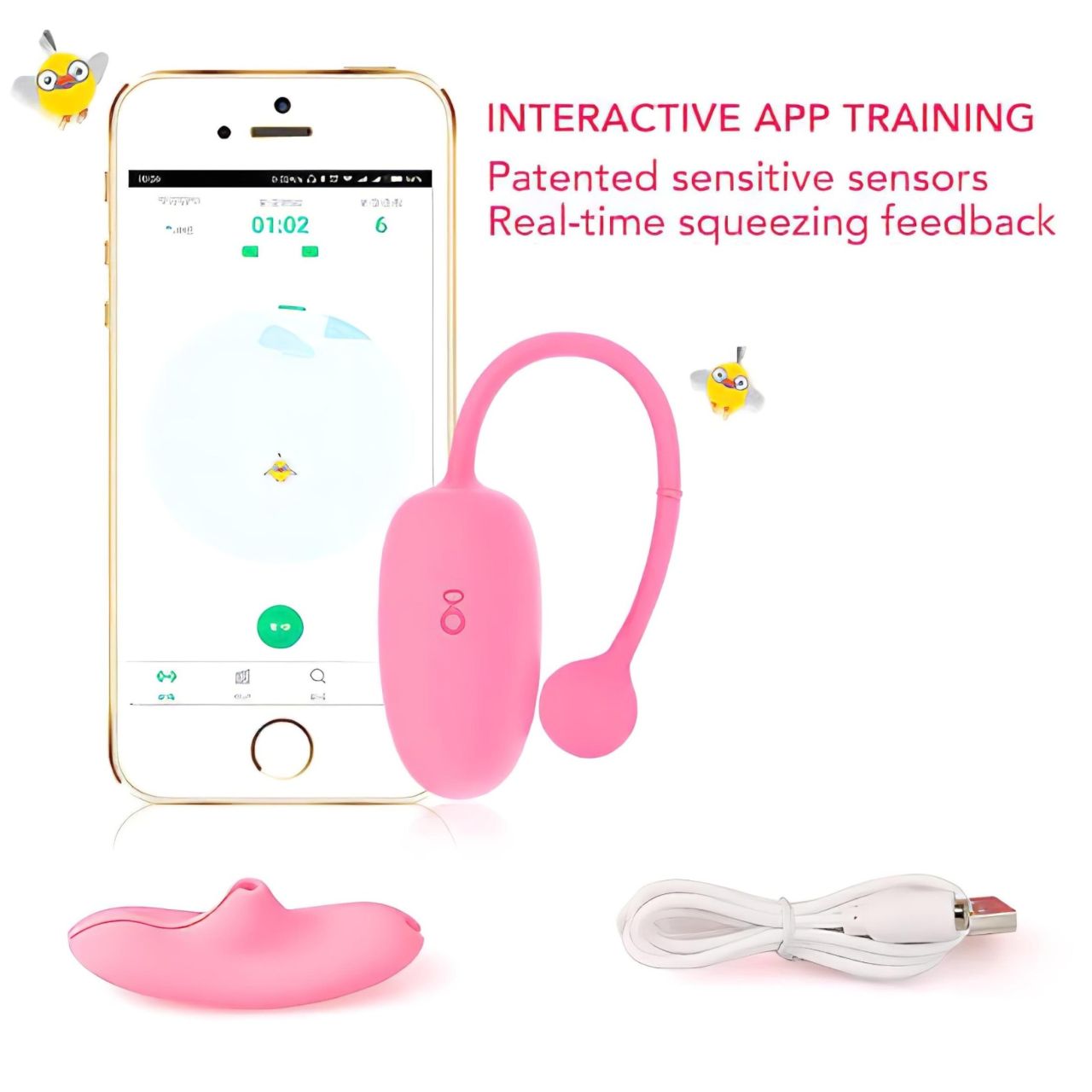 Magic Motion Kegel Coach - app-vezérelt vibrációs gésagolyó (pink) Magic Motion Kegel Coach - app-vezérelt vibrációs gésagolyó (pink)