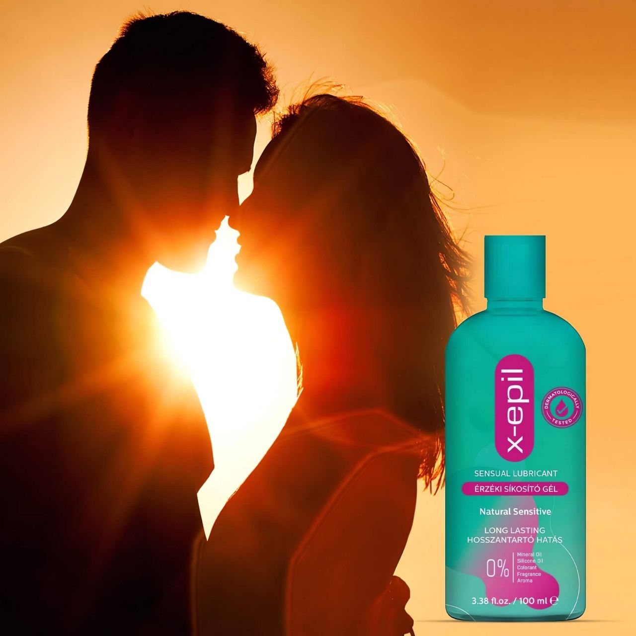 X-Epil Natural Sensitive - intim síkosító gél érzékeny bőrre (100 ml)