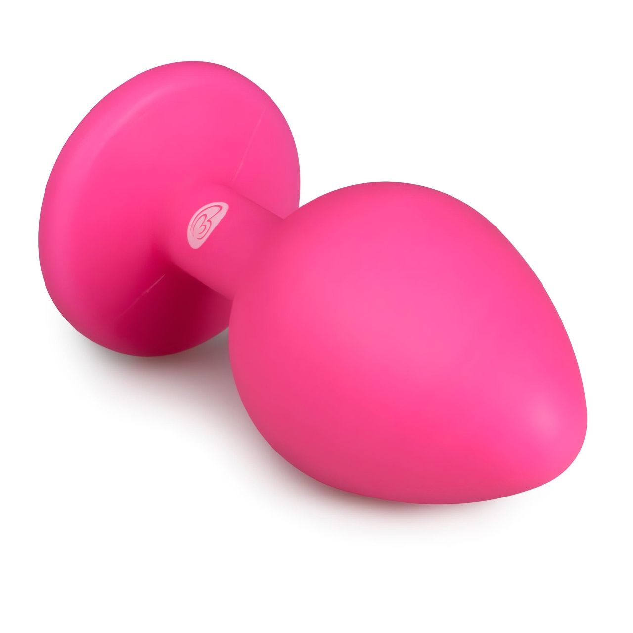EasyToys Diamond - fehér köves anál plug (közepes, pink) EasyToys Diamond - fehér köves anál plug (közepes, pink)