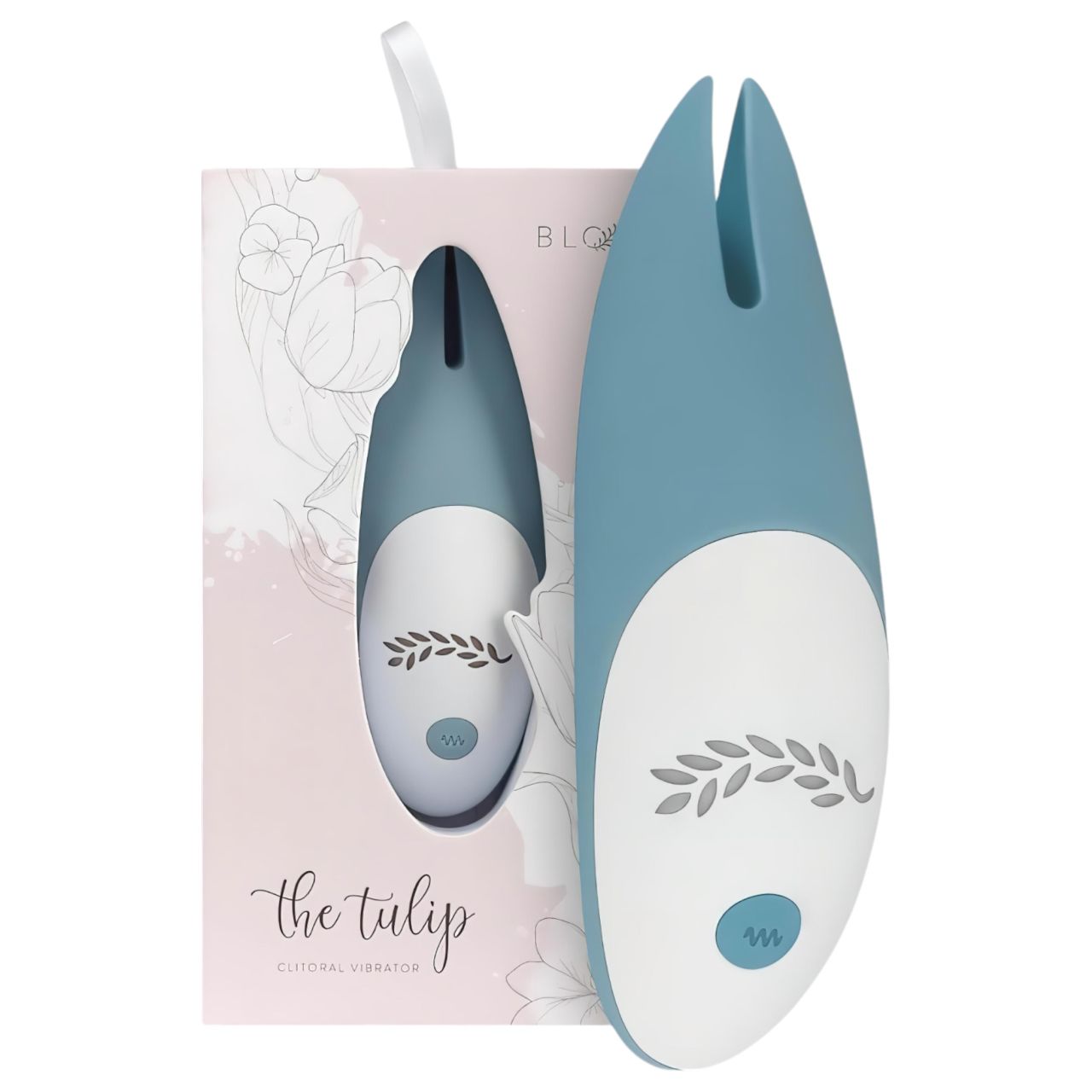 Bloom Tulip - akkus, szilikon csiklóizgató vibrátor (türkiz)