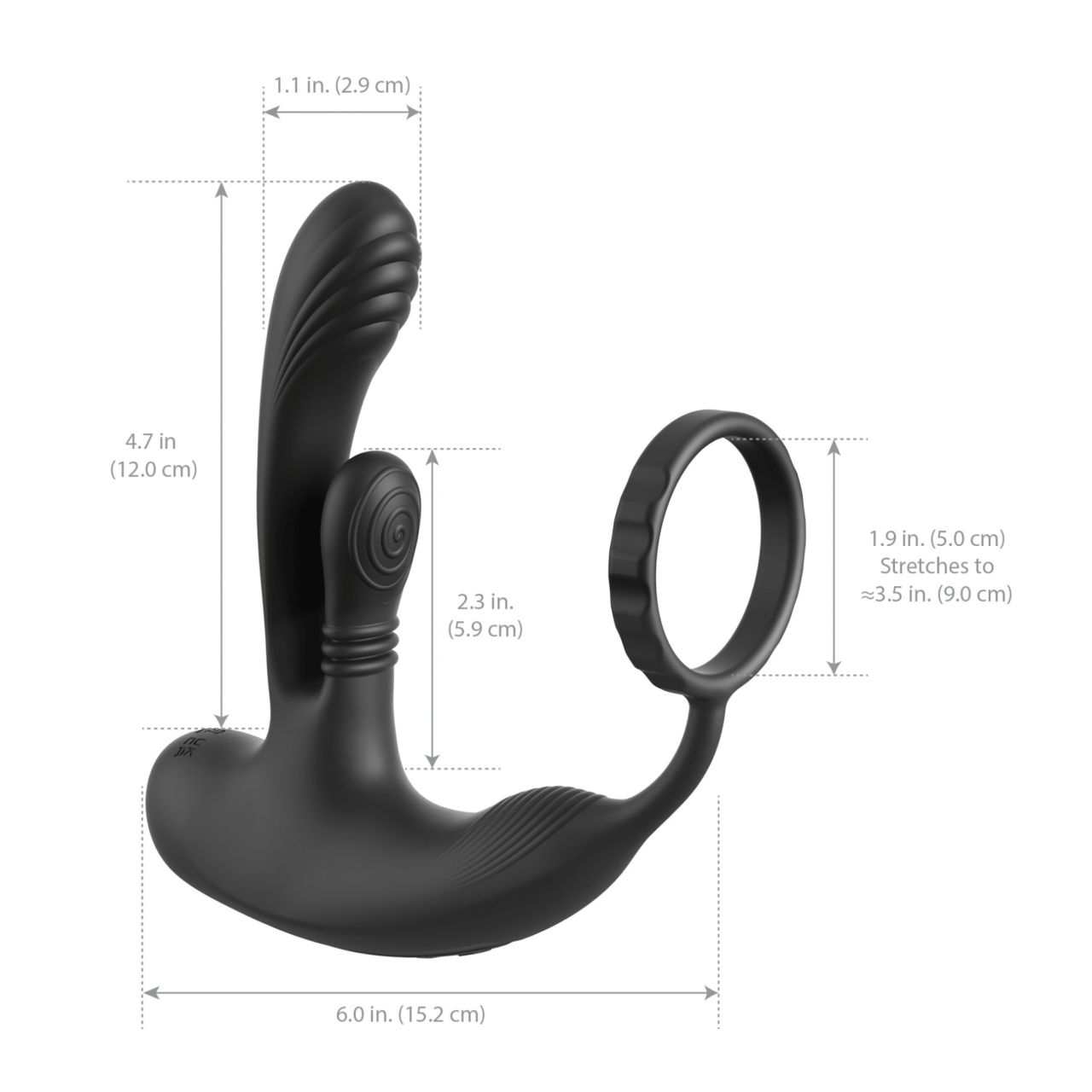 Anal Fantasy Ass-Gasm IntiMotion - anál- és prosztata vibrátor (fekete) Anal Fantasy Ass-Gasm IntiMotion - anál- és prosztata vibrátor (fekete)