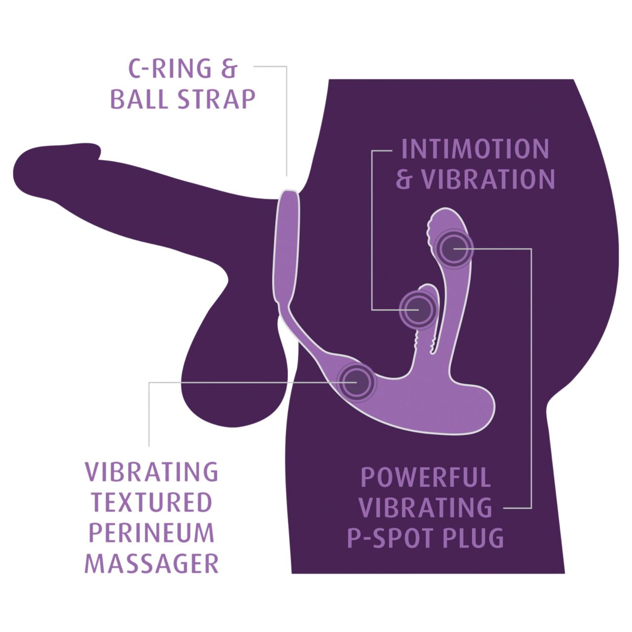 Anal Fantasy Ass-Gasm IntiMotion - anál- és prosztata vibrátor (fekete) Anal Fantasy Ass-Gasm IntiMotion - anál- és prosztata vibrátor (fekete)