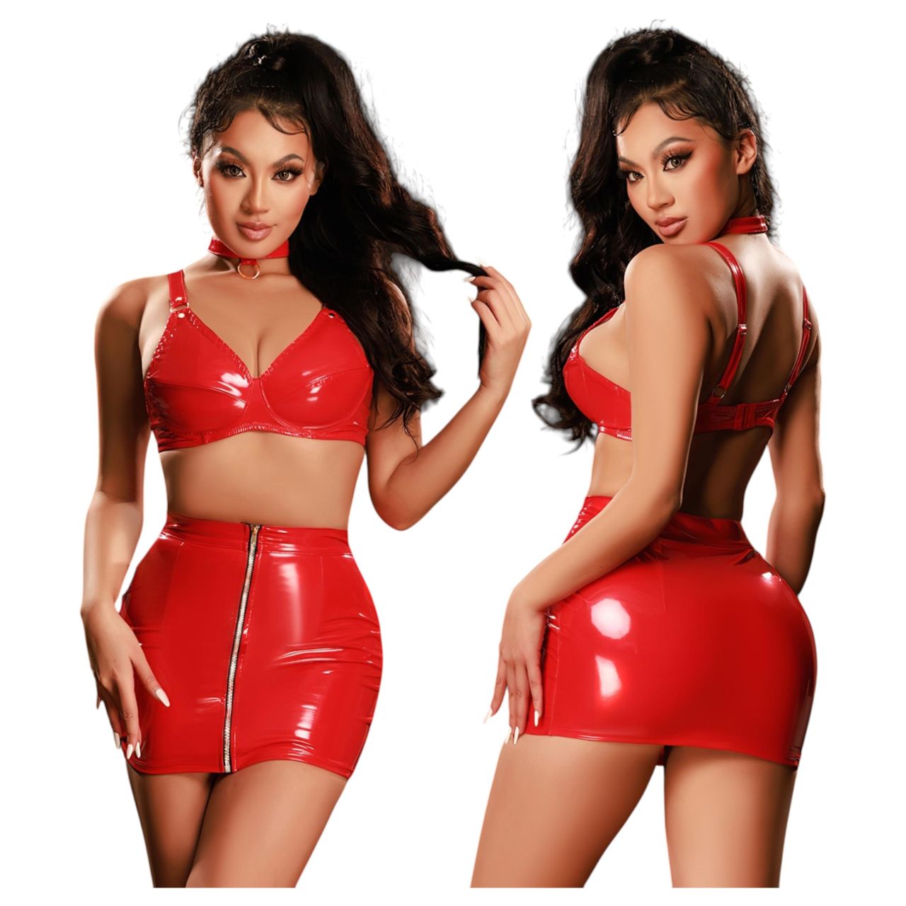 JSY 033 - piros babydoll szett (L-XL) JSY 033 - piros babydoll szett (L-XL)