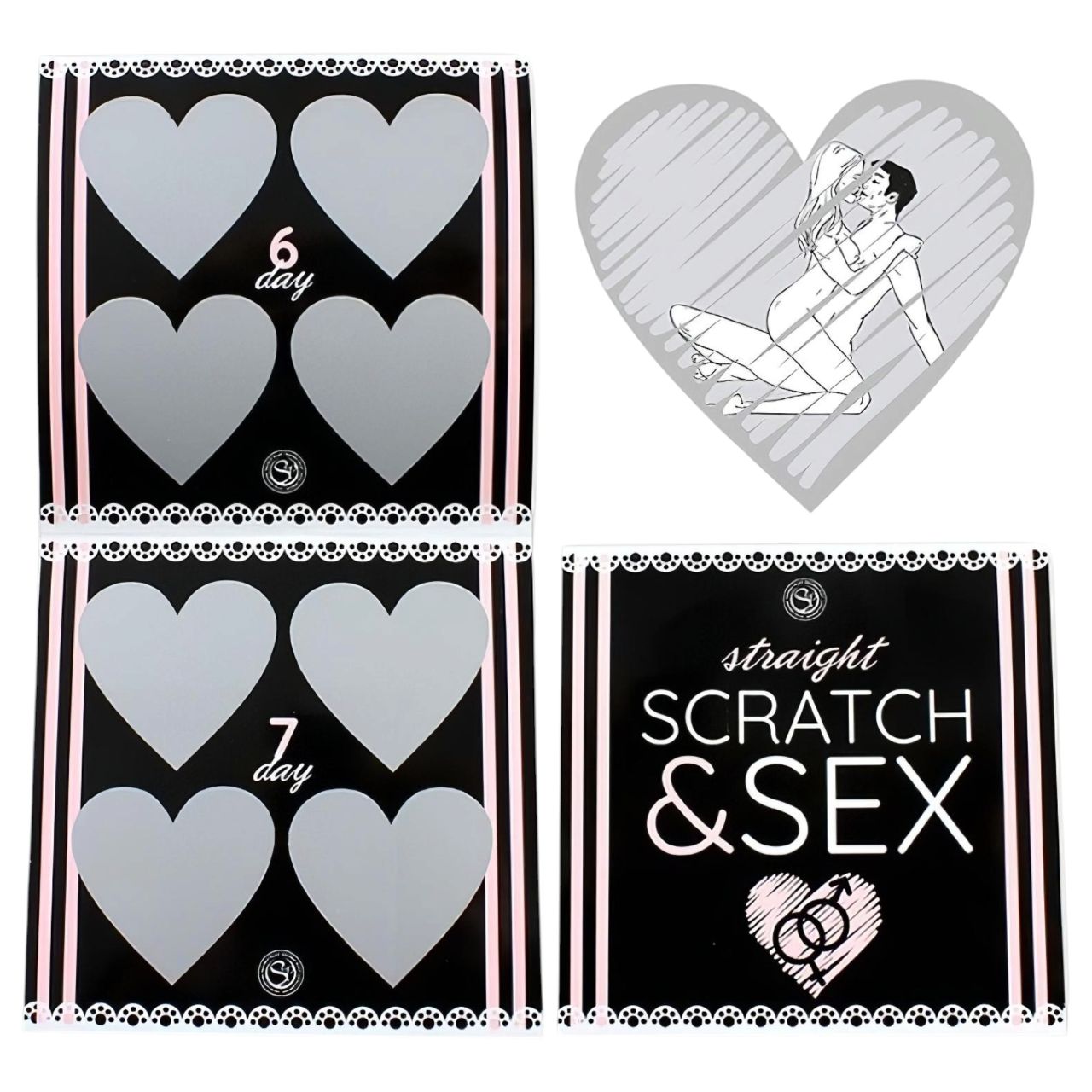 Secret Play Scratch & Sex Straight - kaparós szexpóz játék pároknak (5 nyelven) Secret Play Scratch & Sex Straight - kaparós szexpóz játék pároknak (5 nyelven)