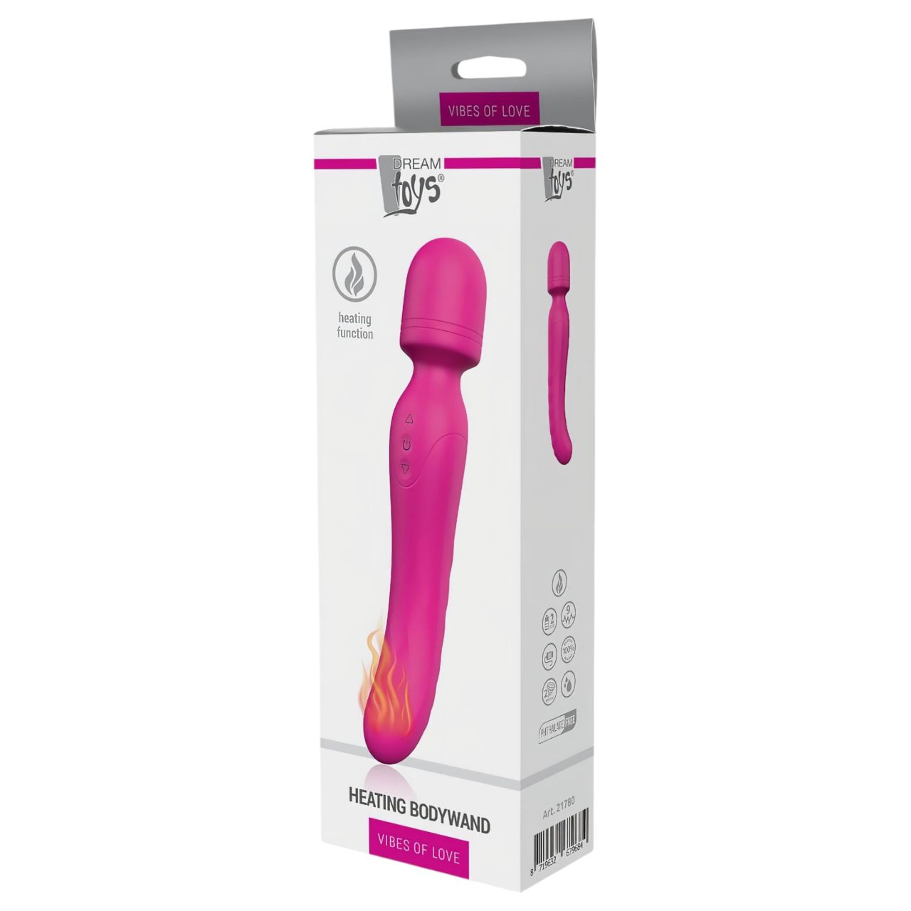 Vibes of Love Wand - akkus, melegítő, masszírozó vibrátor (pink) Vibes of Love Wand - akkus, melegítő, masszírozó vibrátor (pink)