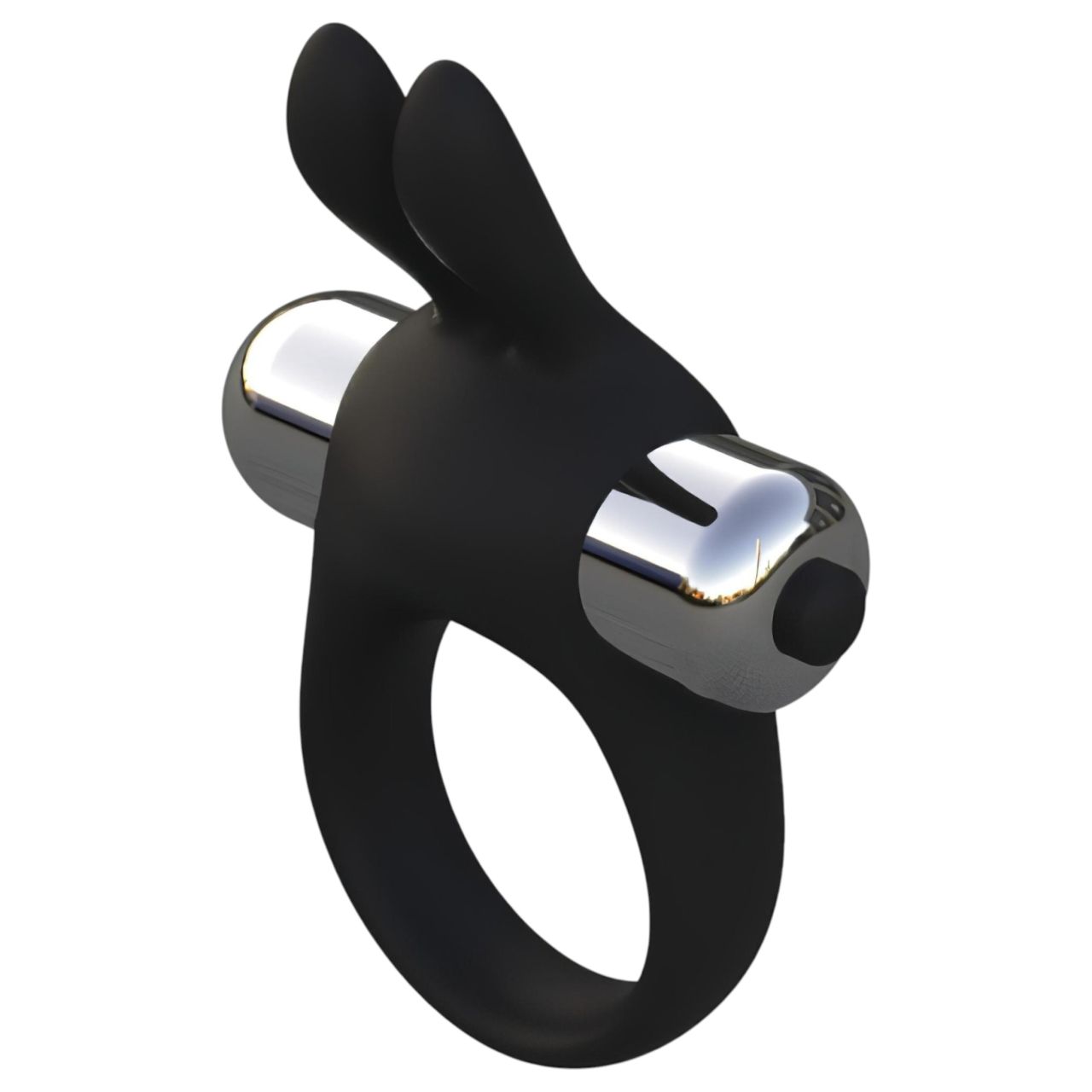 Pulselock Vantr - vibrációs nyuszis péniszgyűrű (fekete) - 30mm