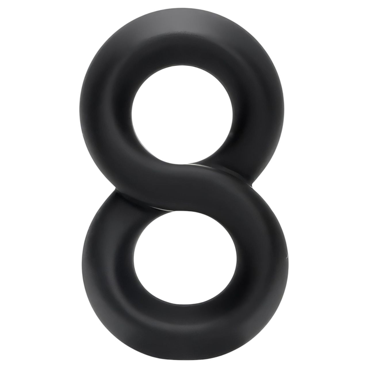 Pulselock Taur - dupla pénisz- és heregyűrű (fekete) - 20mm