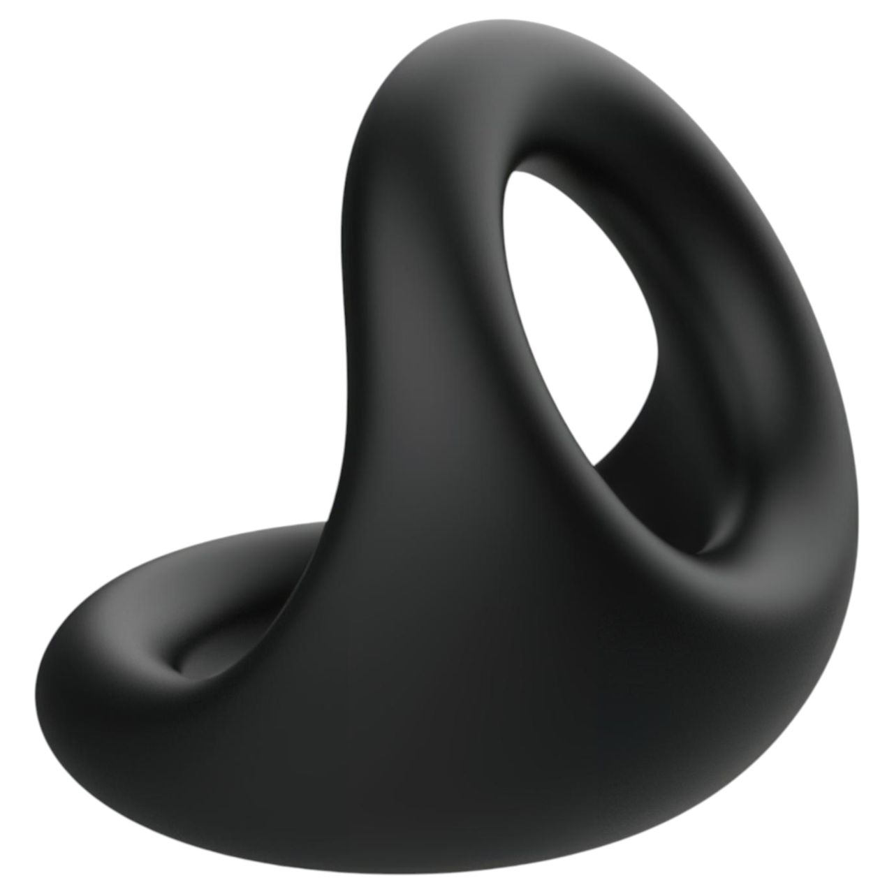 Pulselock Taur - kontúros pénisz- és heregyűrű (fekete)