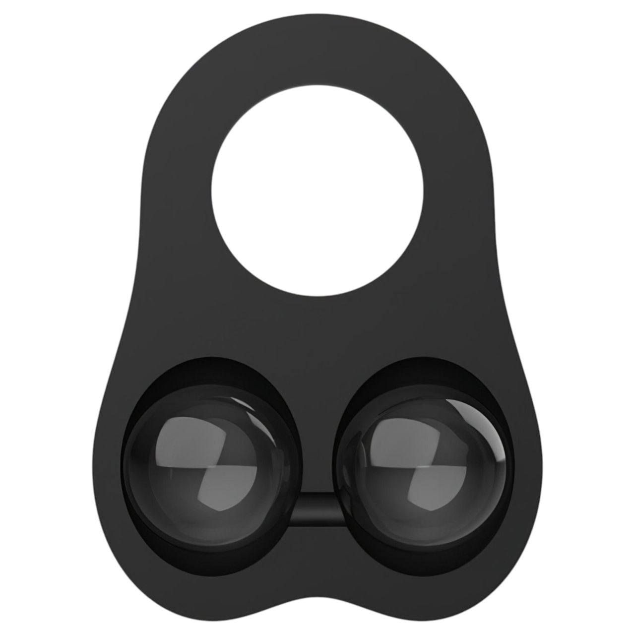 Pulselock Taur - szilikon heregyűrű súlyozott golyókkal (fekete)