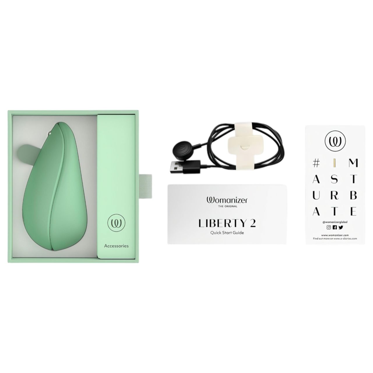 Womanizer Liberty 2 - akkus léghullámos csiklóizgató (zöld) Womanizer Liberty 2 - akkus léghullámos csiklóizgató (zöld)