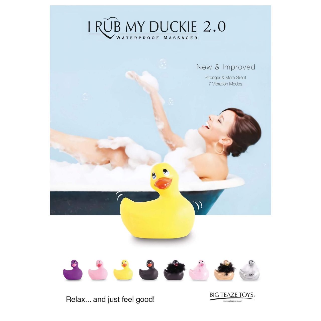 My Duckie 2.0 - vízálló csikló vibrátor, csiklóizgató (pink)