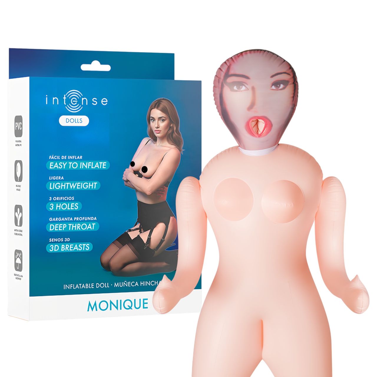 Intense Dolls Monique - felfújható guminő férfiaknak