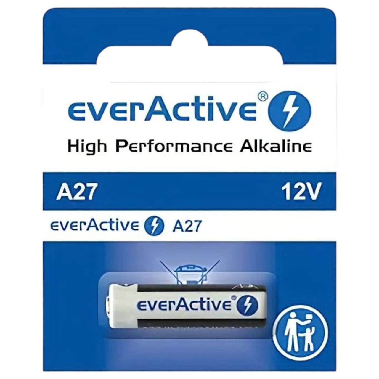 12V-os alkáli elem (27A, MN27) távirányítóhoz (1 db)