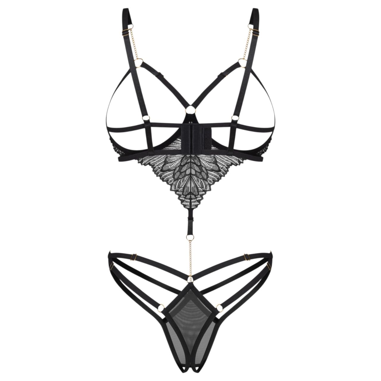 Obsessive Matildea - nyitott body (fekete)